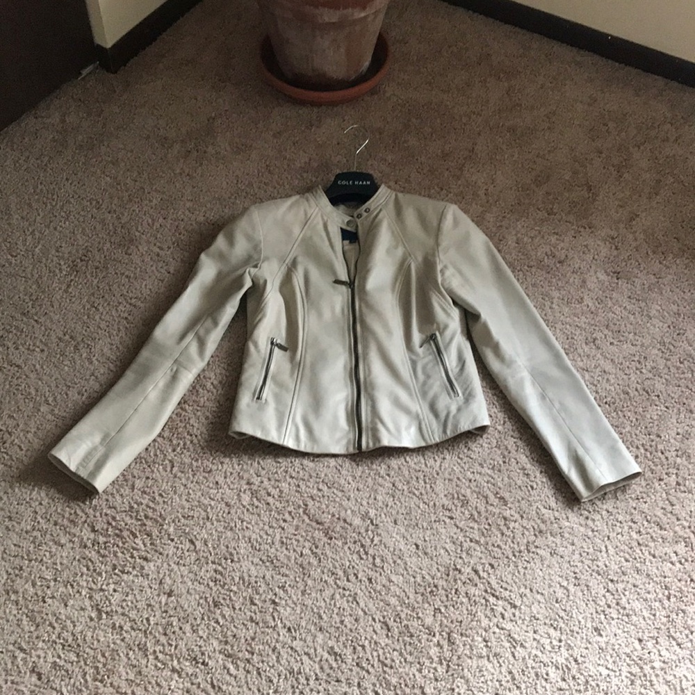 NWOT lamb skin leather jacket